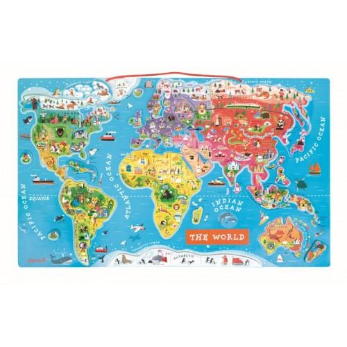 Magnetska ploča karta svijeta