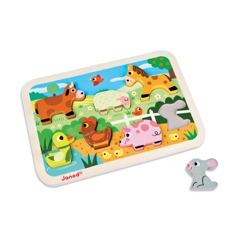 Drvena slagalica domaće životinje